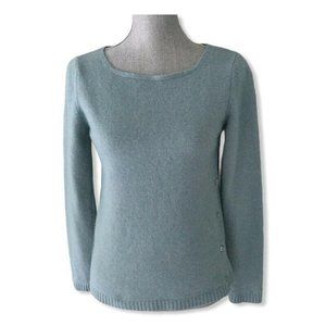 Benedetta B. Womens Sweater Green Wool Heathered L